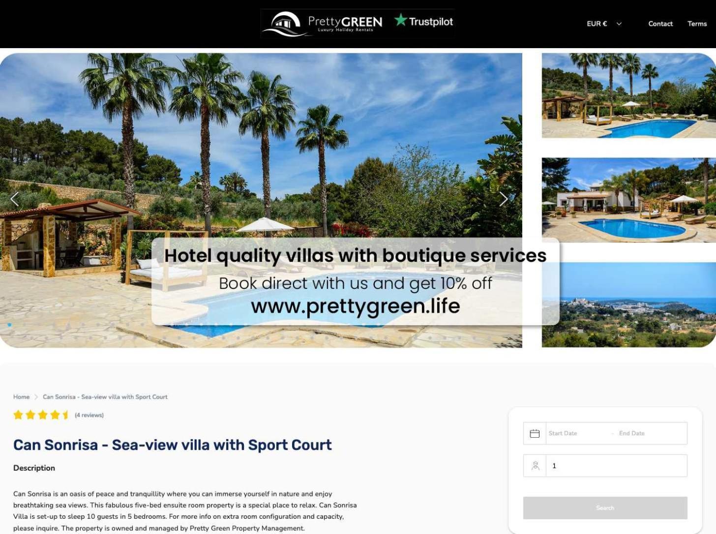 Villa Amasana - Your Sanctuary Of Peace In Ibiza - 6 Br *